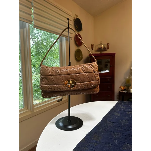 Miu Miu Brown Leather Shoulder Bag - Picture 2 of 15